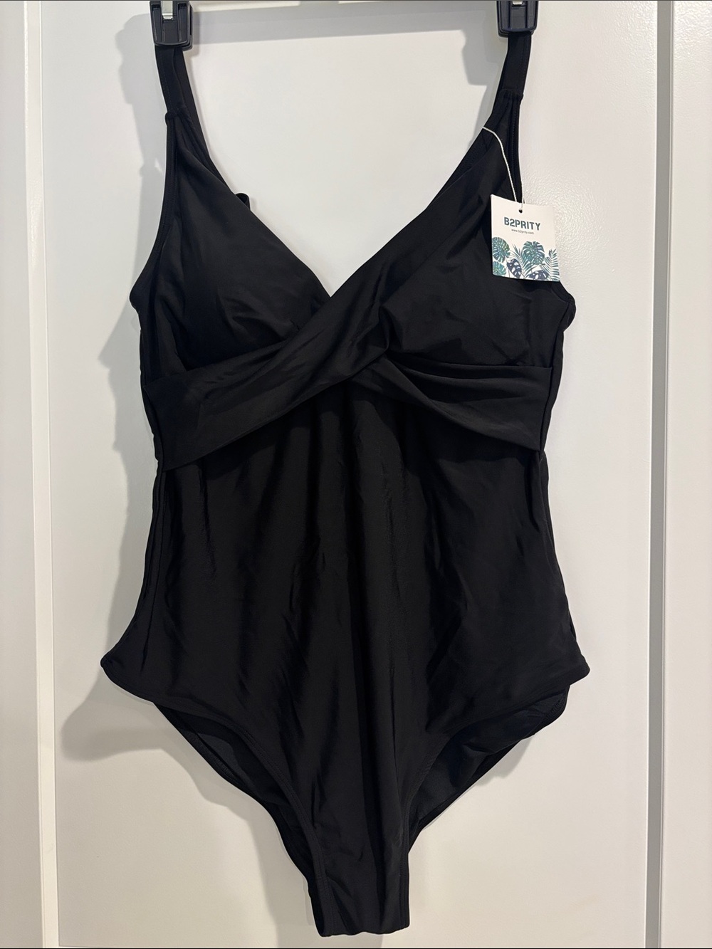 B2Prity Women’s One Piece Black Swimsuit Large